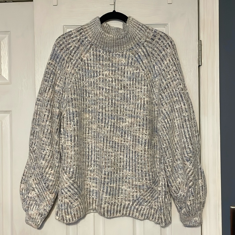 Ava and Viv Chunky Knit Mock Neck Sweater